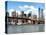 Skyline of NYC with One World Trade Center and East River, Manhattan and Brooklyn Bridge, US-Philippe Hugonnard-Premier Image Canvas