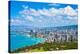 Skyline of Oahu Hawaii-null-Stretched Canvas