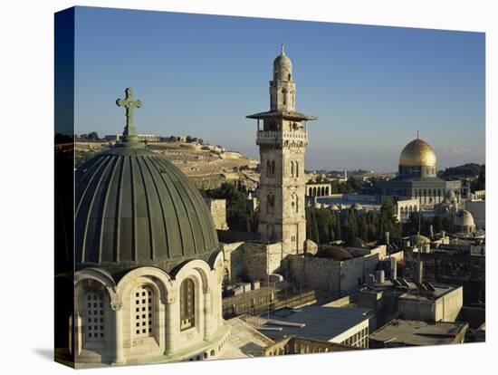 Skyline of the Old City, Uesco World Heritage Site, Jerusalem, Israel, Middle East-Simanor Eitan-Premier Image Canvas