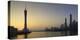 Skyline of Tianhe at sunset, Guangzhou, Guangdong, China, Asia-Ian Trower-Premier Image Canvas