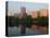 Skyline Reflection in the Connecticut River, Hartford, Connecticut-Jerry & Marcy Monkman-Premier Image Canvas