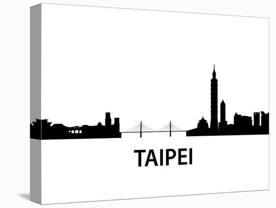 Skyline Taipei-unkreatives-Stretched Canvas