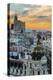 Skyline with Metropolis Building and Gran Via Street at Sunset, Madrid, Comunidad De Madrid, Spain-Stefano Politi Markovina-Premier Image Canvas