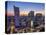 Skyscrapers at twilight, City Centre, Warsaw, Masovian Voivodeship, Poland, Europe-Karol Kozlowski-Premier Image Canvas