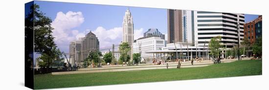 Skyscrapers in a city, Columbus, Ohio, USA-null-Premier Image Canvas