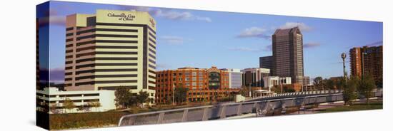 Skyscrapers in a city, Columbus, Ohio, USA-null-Premier Image Canvas