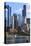 Skyscrapers Including Willis Tower in Downtown Chicago by Chicago River, Chicago, Illinois, USA-Amanda Hall-Premier Image Canvas