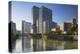 Skyscrapers on Nakanoshima Island, Kita, Osaka, Kansai, Japan-Ian Trower-Premier Image Canvas