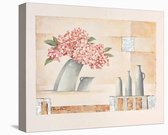 Slanted Flower Vase-Renate Holzner-Stretched Canvas