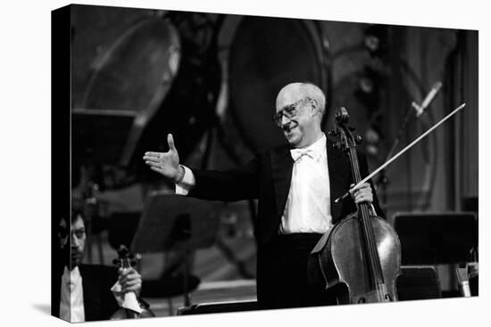 Slava Rostropovich Thanking the Public-null-Premier Image Canvas