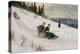 Sledge Riding and Skiing-Axel Hjalmar Ender-Premier Image Canvas