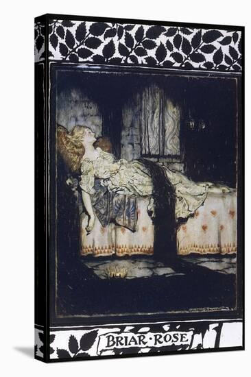 Sleeping Beauty aka Briar Rose Asleep-Arthur Rackham-Premier Image Canvas