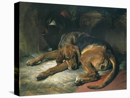 Sleeping Bloodhound-Edwin Henry Landseer-Premier Image Canvas