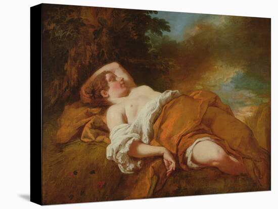 Sleeping Harvester (Oil on Canvas)-Jean Francois de Troy-Premier Image Canvas