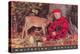 Sleeping Hunter with Fawn, Whitefish, Montana-null-Stretched Canvas