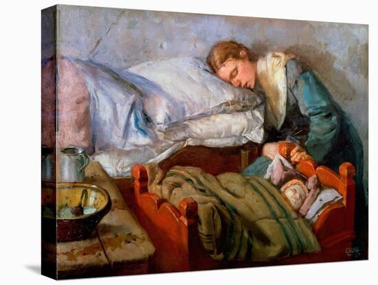 Sleeping Mother, 1883-Christian Krohg-Premier Image Canvas