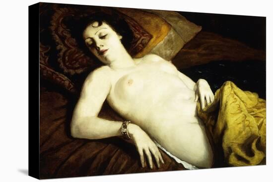 Sleeping Nude with Bracelet; Nu Couche Au Bracelet, 1930-Emile Bernard-Premier Image Canvas