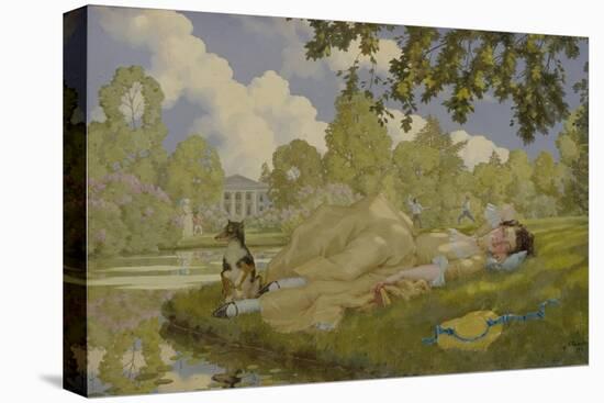 Sleeping Woman in a Park, 1922-Konstantin Andreyevich Somov-Premier Image Canvas