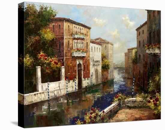 Sleepy Canal-Peter Bell-Stretched Canvas