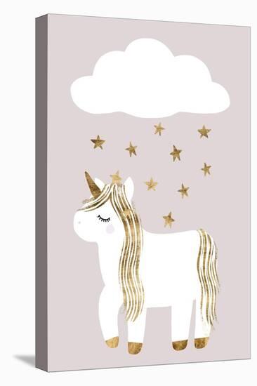 Sleepy Unicorn Collection B-Victoria Barnes-Stretched Canvas