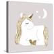 Sleepy Unicorn II-Victoria Barnes-Stretched Canvas