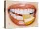 Slice of Lemon Between Teeth-Cristina-Premier Image Canvas