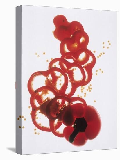 Slices of Red Bell Pepper-Wolfgang Usbeck-Premier Image Canvas