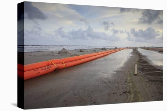 Slickbar Oil Booms on the Beach at Grand Isle-Gerrit Vyn-Premier Image Canvas