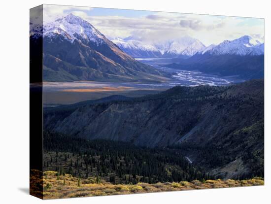 Slim's River Valley in Autumn, Kluane National Park, Yukon Territory, Canada-Scott T. Smith-Premier Image Canvas