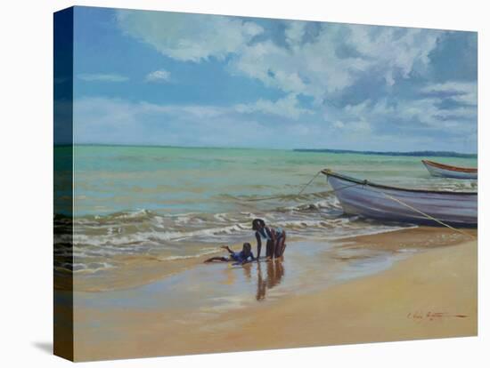 Slippery Sand, 2018 (oil on linen)-Colin Bootman-Premier Image Canvas