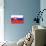 Slovakia Country Flag - Letterpress-Lantern Press-Stretched Canvas displayed on a wall