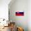 Slovakia Flag Design with Wood Patterning - Flags of the World Series-Philippe Hugonnard-Stretched Canvas displayed on a wall