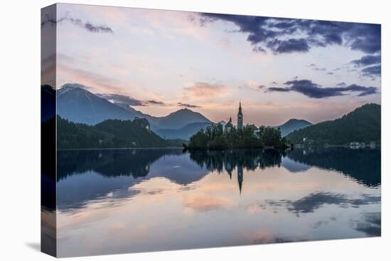 Slovenia, Bled, Lake Bled Dawn-Rob Tilley-Premier Image Canvas