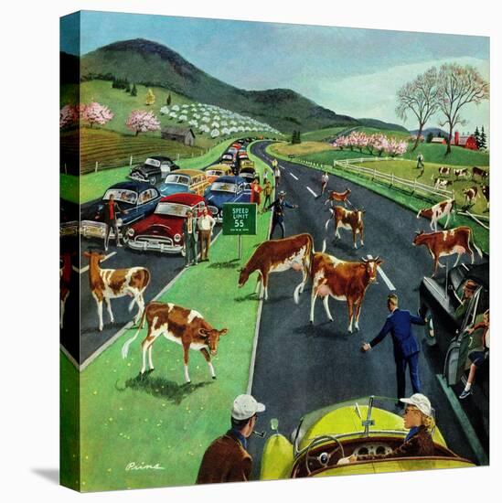 "Slow Mooving Traffic", April 11, 1953-Ben Kimberly Prins-Premier Image Canvas