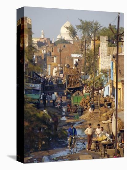 Slums Within a Kilometer of the Taj Mahal, Agra, Uttar Pradesh, India-Robert Harding-Premier Image Canvas