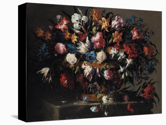 Small Basket of Flowers, 1671-Juan de Arellano-Premier Image Canvas