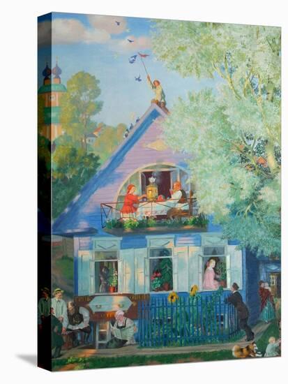 Small Blue House, 1920-Boris Michaylovich Kustodiev-Premier Image Canvas