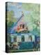 Small Blue House, 1920-Boris Michaylovich Kustodiev-Premier Image Canvas