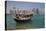 Small Boat and City Centre Skyline, Doha, Qatar, Middle East-Frank Fell-Premier Image Canvas