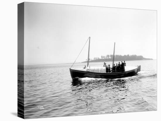 Small Boat Underway-Asahel Curtis-Premier Image Canvas