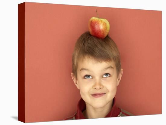 Small Boy with Apple on His Head-Marc O^ Finley-Premier Image Canvas