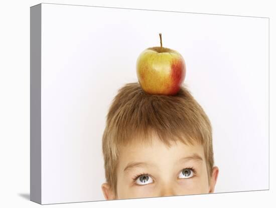 Small Boy with Apple on His Head-Marc O^ Finley-Premier Image Canvas