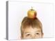 Small Boy with Apple on His Head-Marc O^ Finley-Premier Image Canvas
