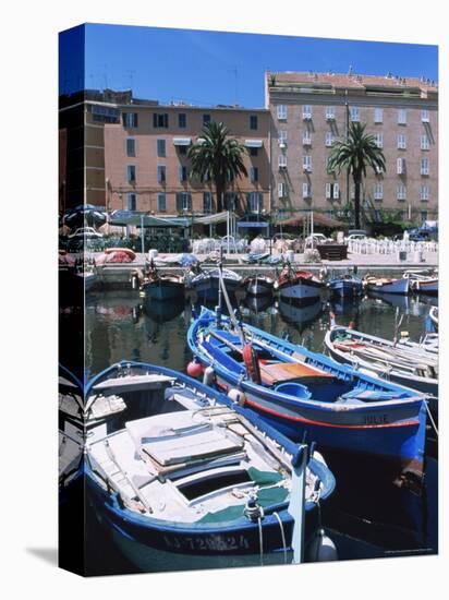 Small Fishing Boats, Ajaccio, Corsica, France, Mediterranean-Guy Thouvenin-Premier Image Canvas