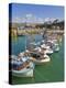 Small Fishing Boats in the Harbour at High Tide, Newquay, North Cornwall, England, United Kingdom, -Neale Clark-Premier Image Canvas