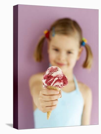 Small Girl with Amarena Cherry Ice Cream-Marc O^ Finley-Premier Image Canvas