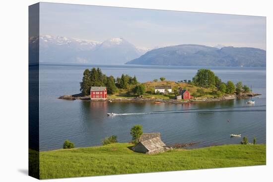 Small Island in Hardangerfjorden Nr Bergen, Western Fjords, Norway-Peter Adams-Premier Image Canvas