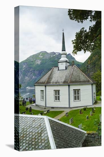 Small Octagonal Church in the Village of Geiranger, Norway, Scandinavia, Europe-Amanda Hall-Premier Image Canvas