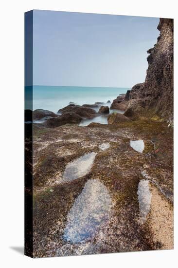 Small pool on coastline at turtle beach, Ras Al Jinz Turtle Reserve, Al Hadd, Oman-Jan Miracky-Premier Image Canvas