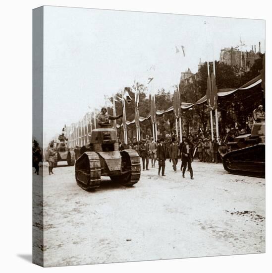 Small tanks, victory parade, Paris, France, c1918-c1919-Unknown-Premier Image Canvas